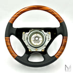 Mercedes Benz Sportline Lederlenkrad Zebrano 3-tlg. W124 R129 W201