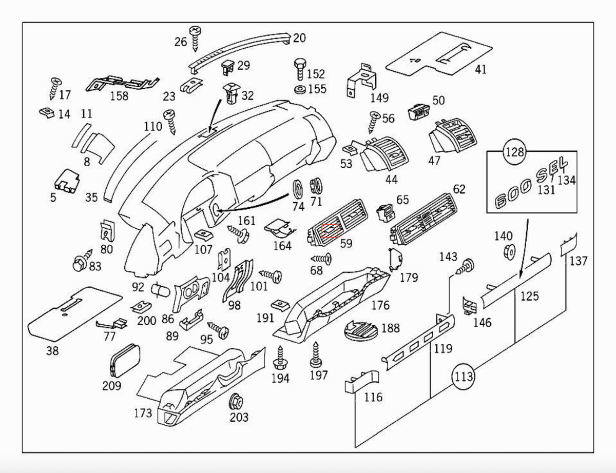 Mercedes-Benz Klimaanlagen-Stellrad W210 W140 – A1408300554 – Ansicht 4