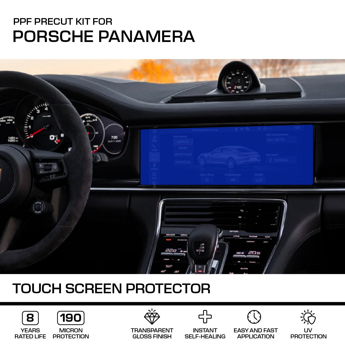 Porsche PPF-Schutzfolie Touchscreen Panamera NEU