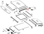 Mercedes-Benz Schiebedach Reparatur-Set C205 W205 NEU – A2057800175 – Ansicht 3