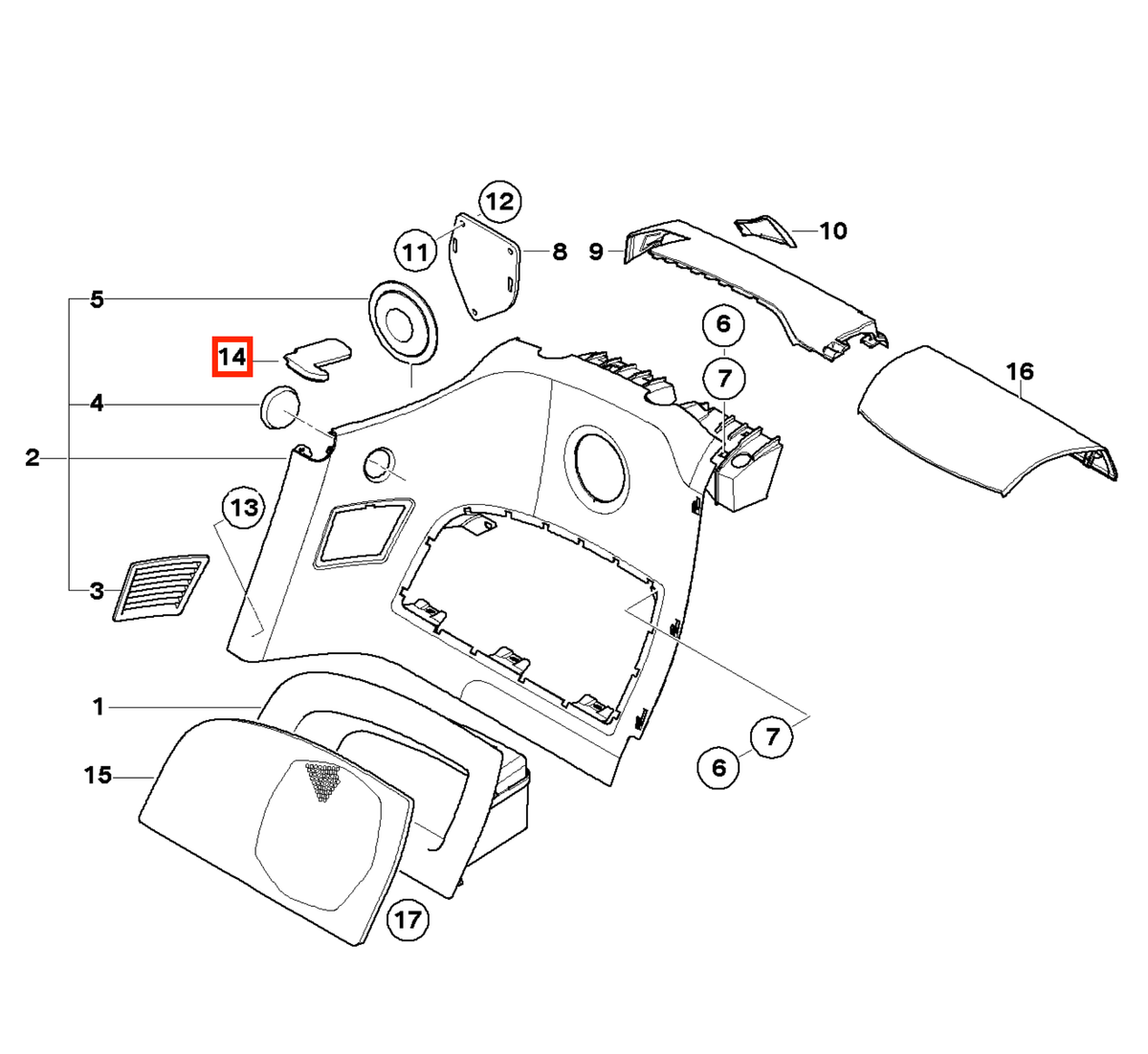 BMW Z4 Verdeckbefestigung Abdeckblende E85 E86 NEU – Ansicht 4