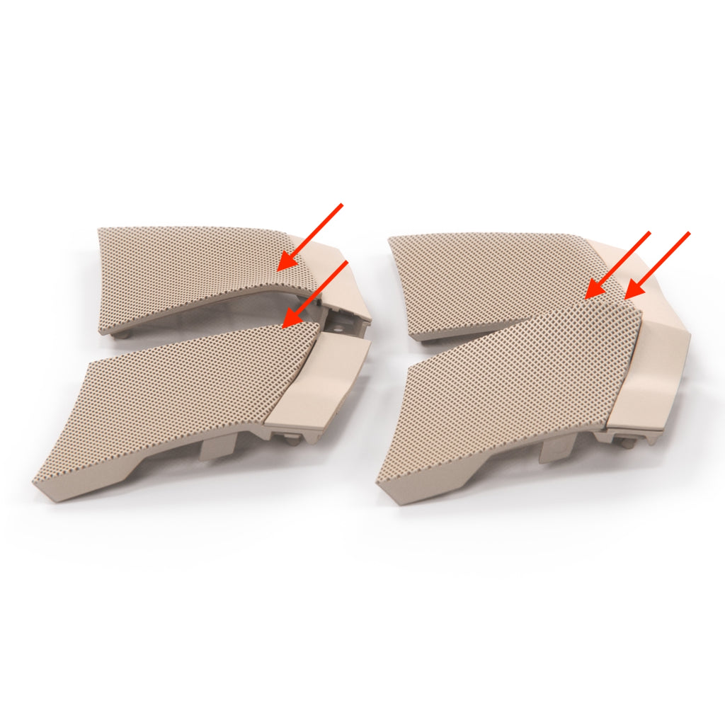 Mercedes-Benz R129 Armaturenbrett-Lautsprecher-Abdeckung Verkleidung Zierleiste – A1296800139 – Ansicht 2