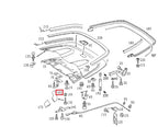 Mercedes-Benz W208 Cabrio oben hinten Klappe Zierleiste Abdeckung li. od. re. – A2086930333 – Ansicht 3