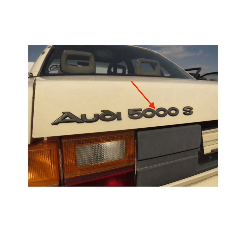 Audi Emblem 5000 Heck Schriftzug 5000 C3 NEU – Ansicht 4