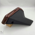 Telefonkonsole Mercedes Benz W124 Wurzelholz Leder Schwarz NEU
