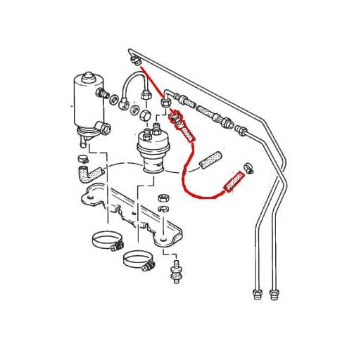 Porsche Kraftstoffschlauch 924 944 NEU – Ansicht 2