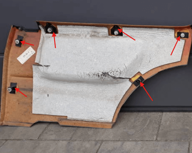 BMW Compact Reparatursatz Clips Seitenverkleidung hinten 6er-Satz E36 NEU – Ansicht 5