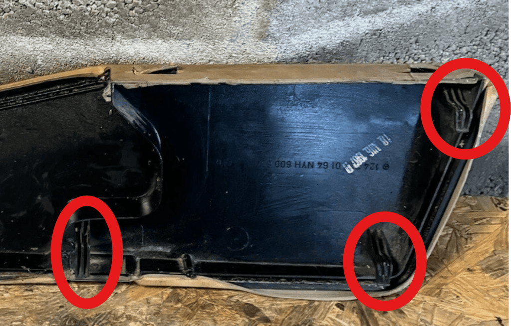 Mercedes-Benz Kartentaschen-Haken Reparatursatz Türverkleidung vorne W124 NEU – Ansicht 5