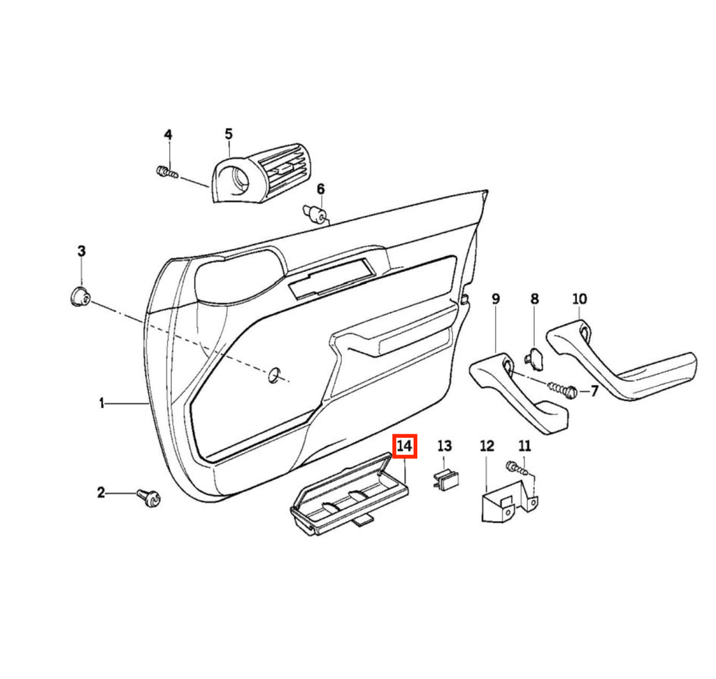 BMW Münzbox Mittelkonsole E24 E28 E30 E34 NEU – Ansicht 6