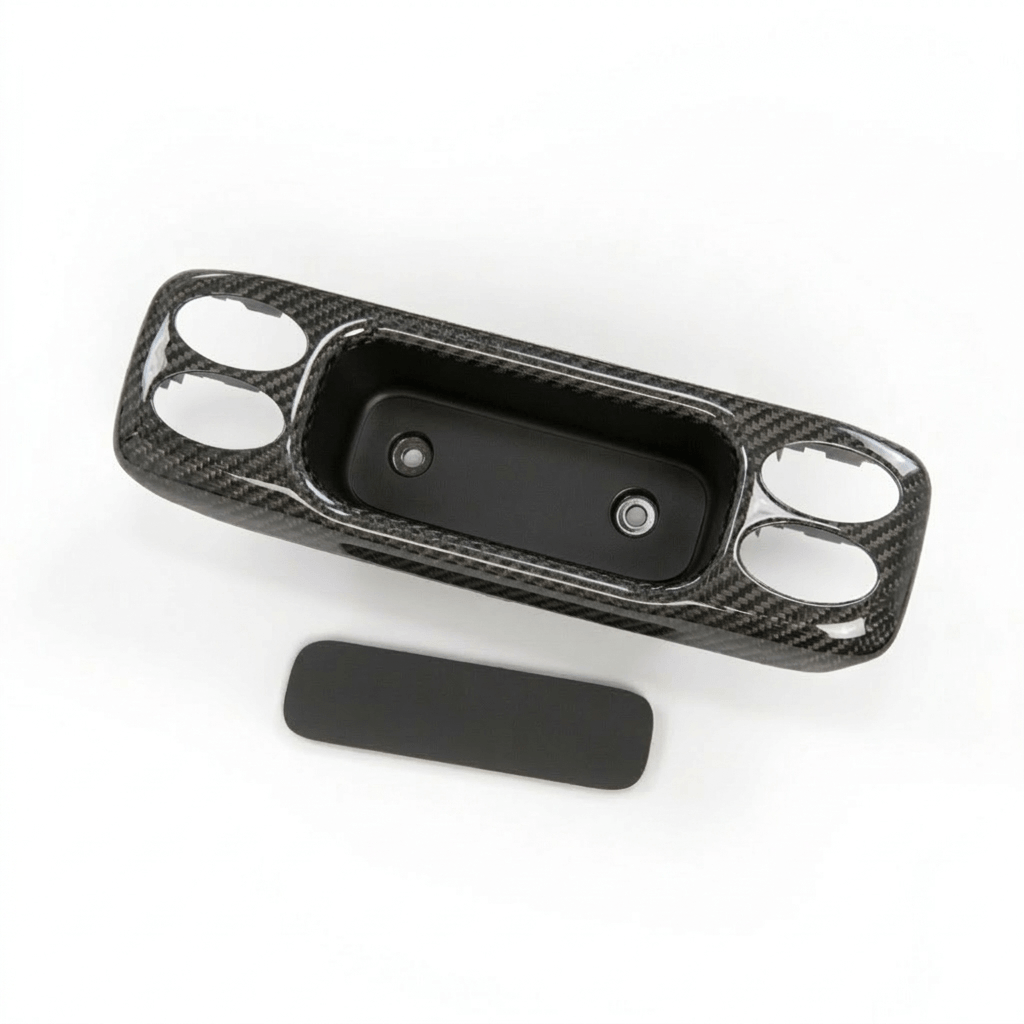 Porsche Aschenbecher-Gehäuse Fensterheberschalter Carbon 911 996 986 NEU – Ansicht 2