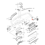 Porsche Boxster Cayman Armaturenbrett-Zierblende rechts Schwarz – Ansicht 4