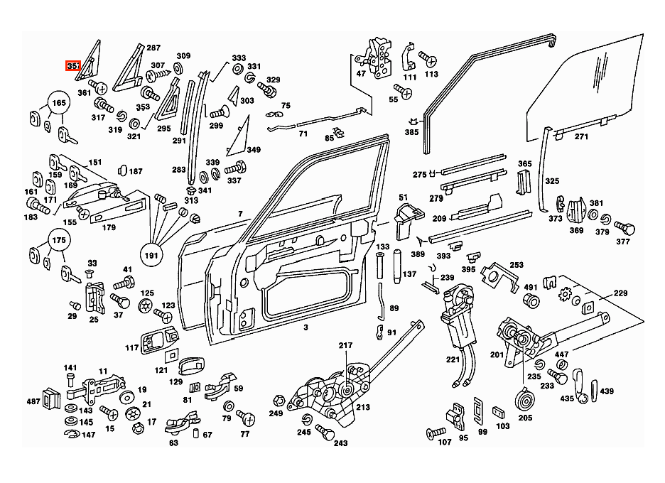 Mercedes-Benz W116 Außen seitlich Spiegel Abdeckung Links- oder Rechtslenker – A1167250211 – Ansicht 4