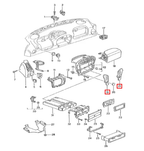 Porsche Schalterblende Armaturenbrett 911 996 NEU – Ansicht 5