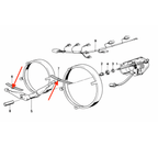 BMW Scheinwerferwischer-Halter 4er-Satz E21 E23 E24 E28 E30 NEU – Ansicht 4