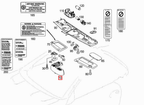 Mercedes-Benz Innenspiegel-Abdeckung komplett Version 1 R230 W215 W220 NEU – A2208102017 – Ansicht 4