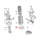 BMW Federunterlage Gummi hinten unten E24 E32 E38 NEU – Ansicht 4