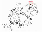 Mercedes-Benz CLA AMG Abschleppösenabdeckung Heckstoßstange C117 NEU – A1178852422 – Ansicht 4