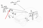 Mercedes-Benz Sonnenblende Aufnahme Klammer 2er-Satz W460 W461 W631 – A0008111240 – Ansicht 4