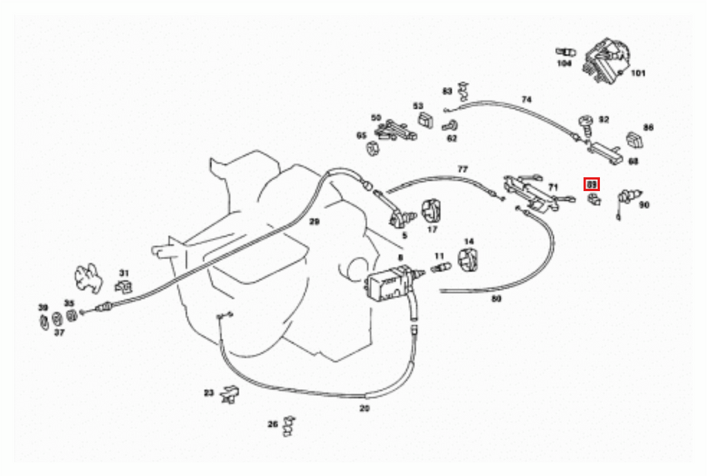 Mercedes-Benz Heizungs-Schieberegler Schwarz W123 – A1238300136 – Ansicht 3