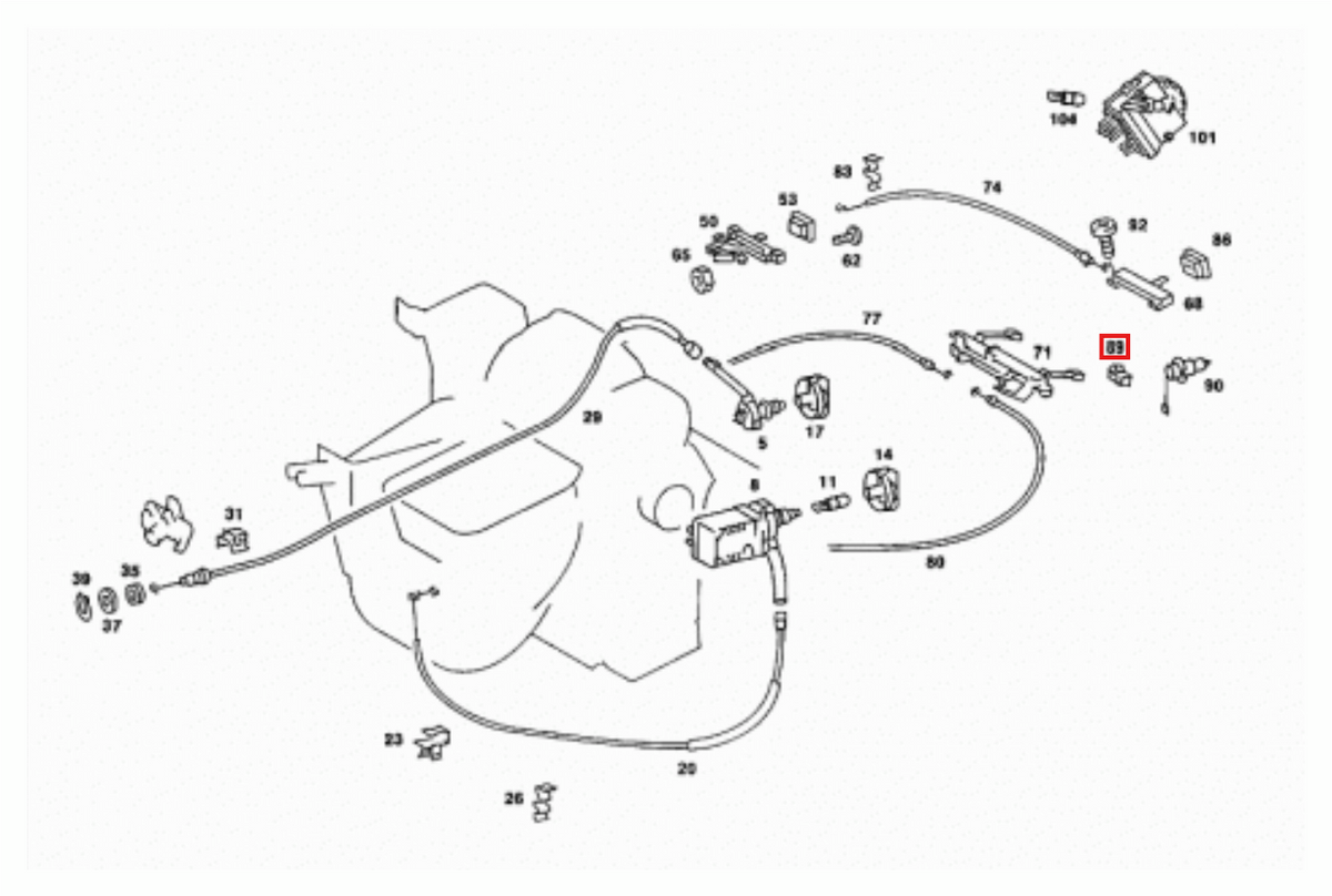 Mercedes-Benz Heizungs-Schieberegler Schwarz W123 – A1238300136 – Ansicht 3