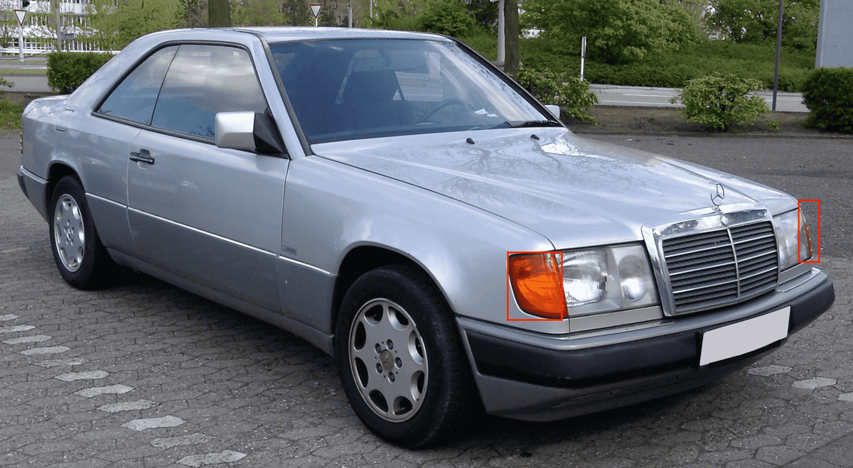 Mercedes-Benz Blinker gelb 2er-Satz W124 C124 NEU – A1248260743 – Ansicht 3