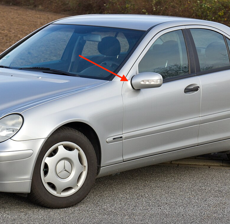Mercedes-Benz Spiegeldichtungen Gummipads 2er-Set W211 W203 NEU – Ansicht 2