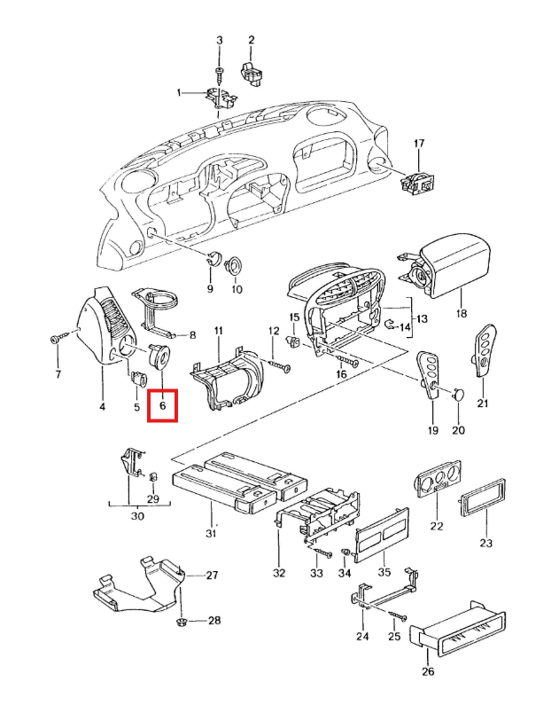 Porsche Rosette Temperaturfühler 911 996 Boxster 986 NEU – Ansicht 4