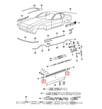 Porsche 924 Seitenschweller-Zierleiste Kappe li. od. re. 477853735A 477853736A – Ansicht 4