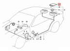 BMW Lautsprecherabdeckung Hutablage hinten E36 NEU – Ansicht 4