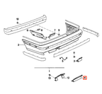 BMW Abschleppösenabdeckung hinten M-Technik E34 Grundiert – Ansicht 4
