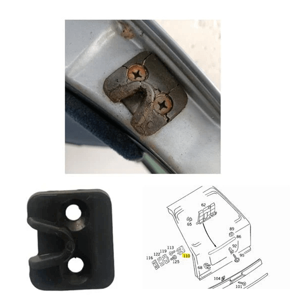 Mercedes-Benz Heckklappenanschlag S124 W124 – A1247660876 – Ansicht 3
