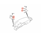Mercedes-Benz Armaturenbrett-Lautsprecherabdeckung W124 S124 C124 A124 NEU – A1246801939 – Ansicht 5
