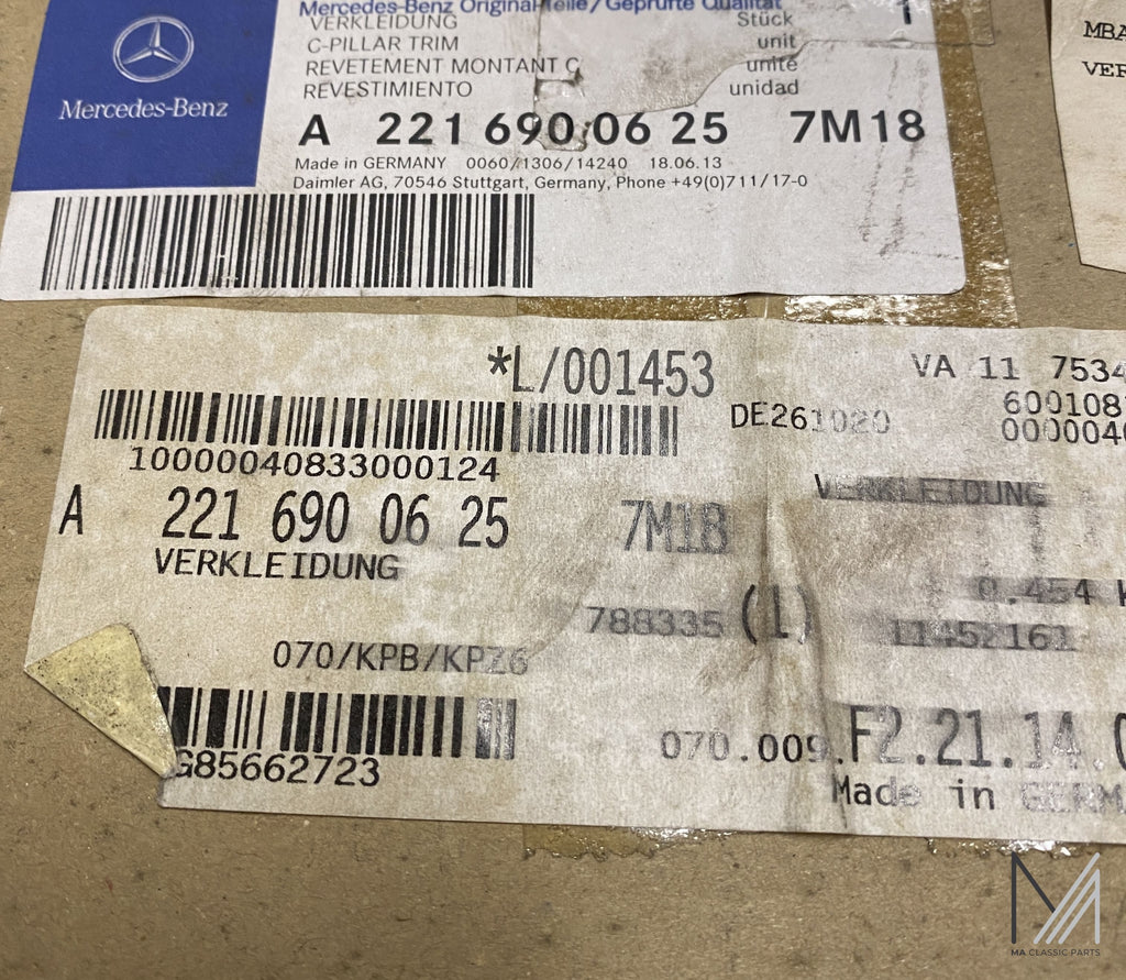 Mercedes-Benz W221 Verkleidung C-Säule NOS – Ansicht 2