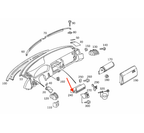 Mercedes-Benz Brillenfach Federverriegelung Reparatursatz R129 SL NEU – A1296800391 – Ansicht 9
