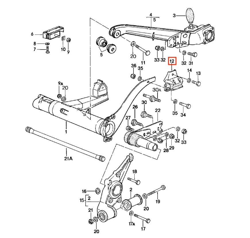 Porsche Hinterachslager 2er-Satz 924 944 968 NEU – Ansicht 2