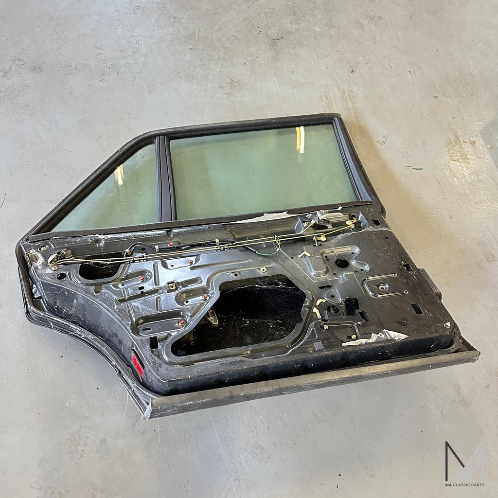 Mercedes-Benz W126 Tür hinten links Limousine anthrazit mit Scheiben – Ansicht 4