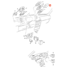Audi Schalterblende Armaturenbrett 80 90 4000 Coupe B2 NEU – Ansicht 4