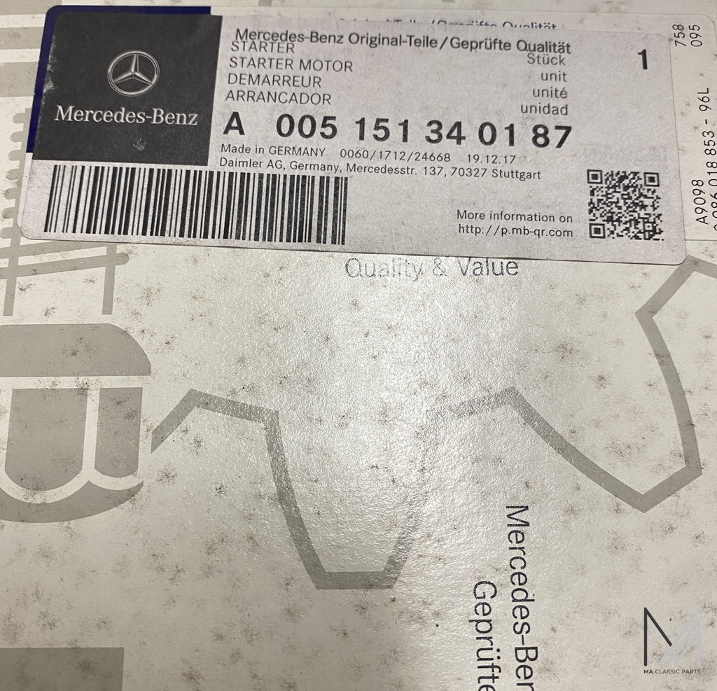 Mercedes-Benz Anlasser Starter A005151340187 NOS – Ansicht 3