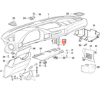 BMW Gehäuseblende Lichtschalter Armaturenbrett E34 NEU – Ansicht 4