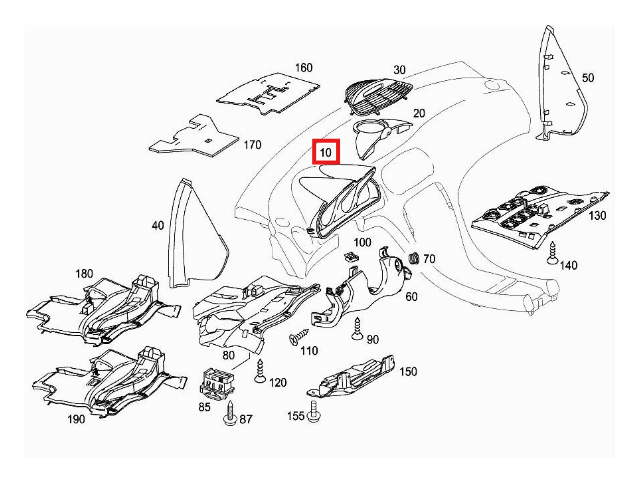 Mercedes-Benz Kombiinstrument Blende R230 – A2306805636 – Ansicht 4