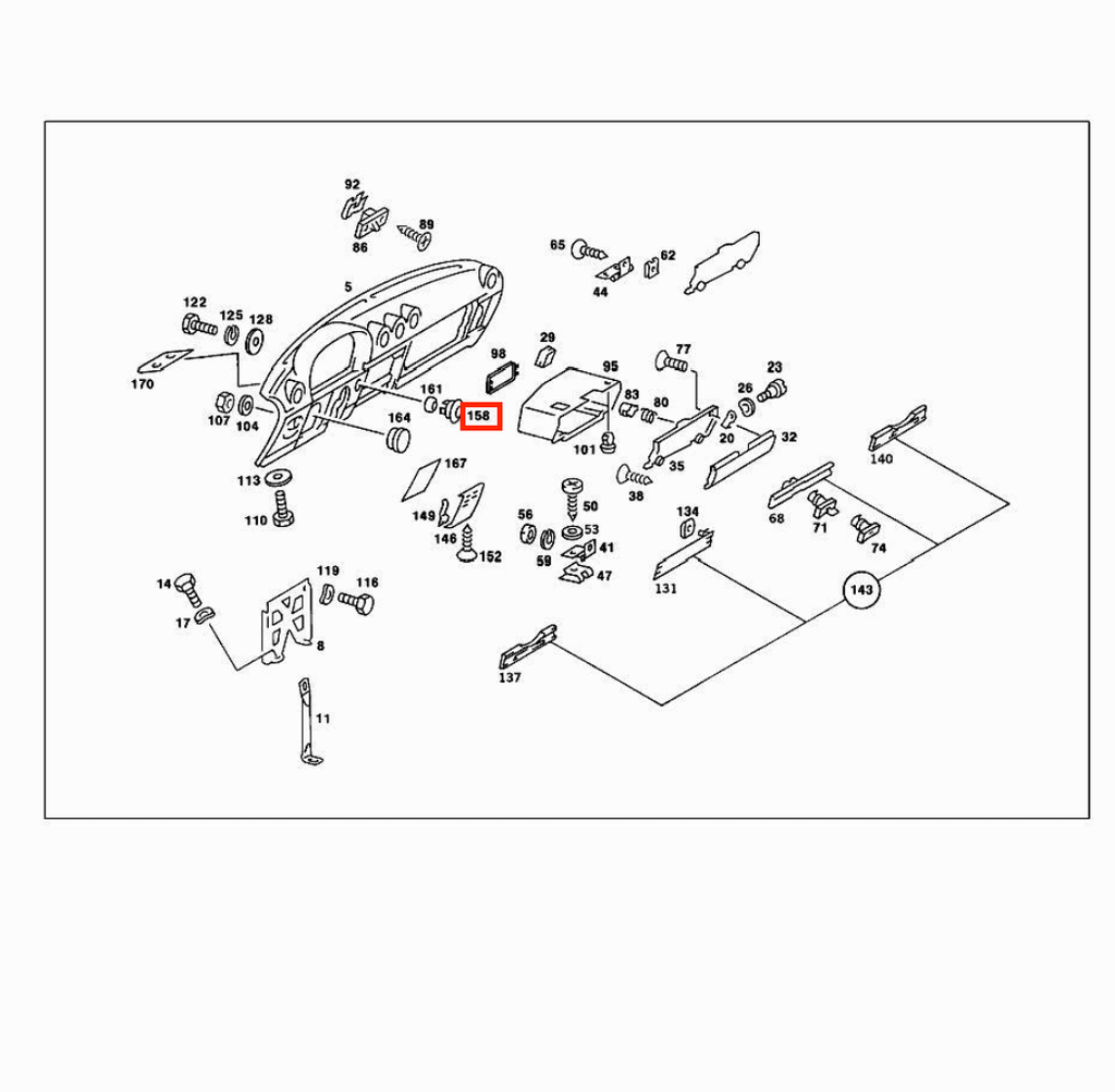 Mercedes-Benz Zündschloss-Ringabdeckung 2er-Satz W116 – A1156890080 – Ansicht 3