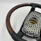 Mercedes-Benz W126 W123 W460 Lederlenkrad Wurzelholz – Ansicht 4