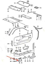 Porsche 928 Kabelkanal-Abdeckung li. od. re. Schwarz – Ansicht 4