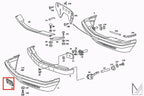 Mercedes-Benz W126 Abdeckung Abschlepphaken US-Version – A1268850226 – Ansicht 4