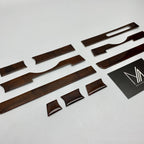 Holzleisten Armaturenbrett Set Wurzelholz R107 W107 EU & US Modell NEU – Ansicht 2