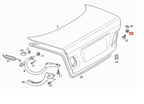 Mercedes-Benz W208 W210 Kofferraum Stop Puffer Set von 2 Schwarz – A2107500326 – Ansicht 4