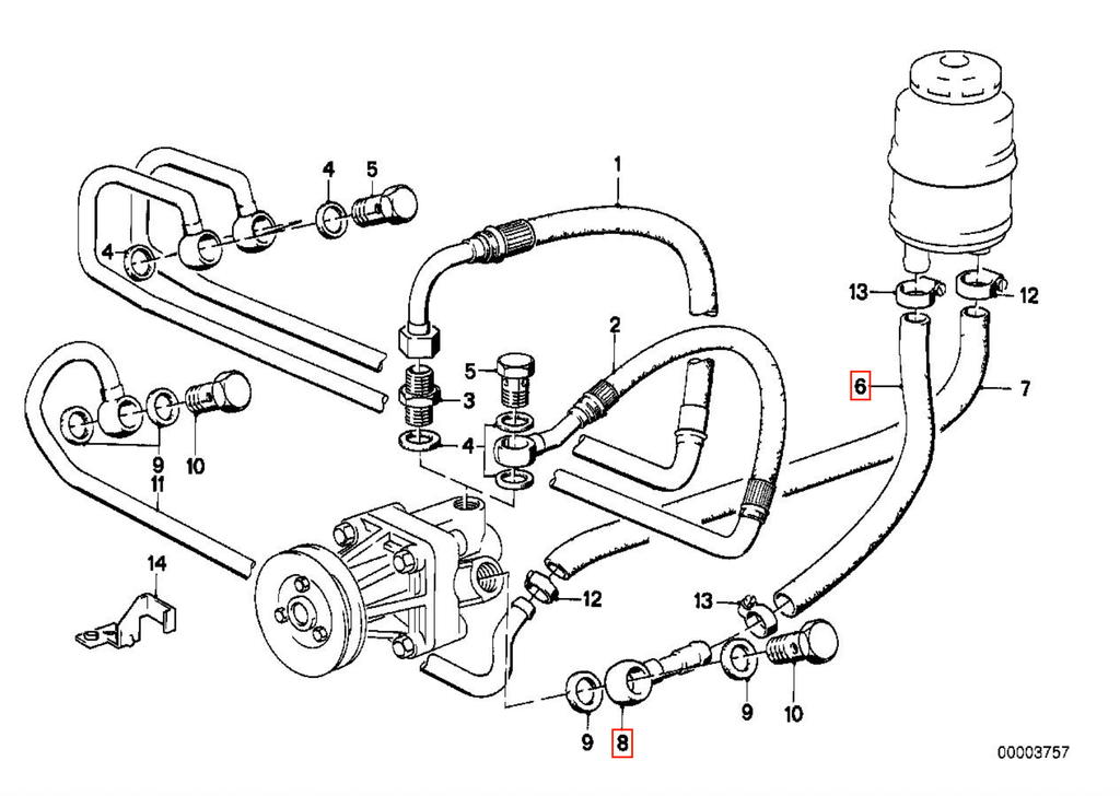 BMW Saugschlauch Servolenkung E30 NEU – Ansicht 6
