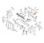 Mercedes-Benz Kofferraumschloss-Verkleidung Schwarz W203 W209 – A2036940033 – Ansicht 4