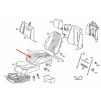 Mercedes-Benz SL Prefacelift Leder Vorne Sitz Abdeckung R129 – A1299103046 – Ansicht 4