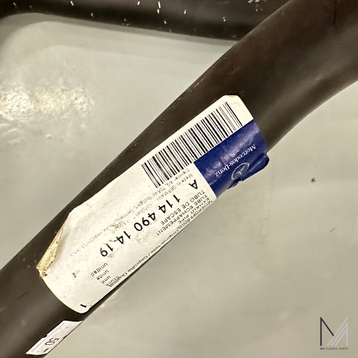 Mercedes-Benz W114 Auspuffrohr vorne A 114 490 14 19 NOS Original – A1144901419 – Ansicht 2